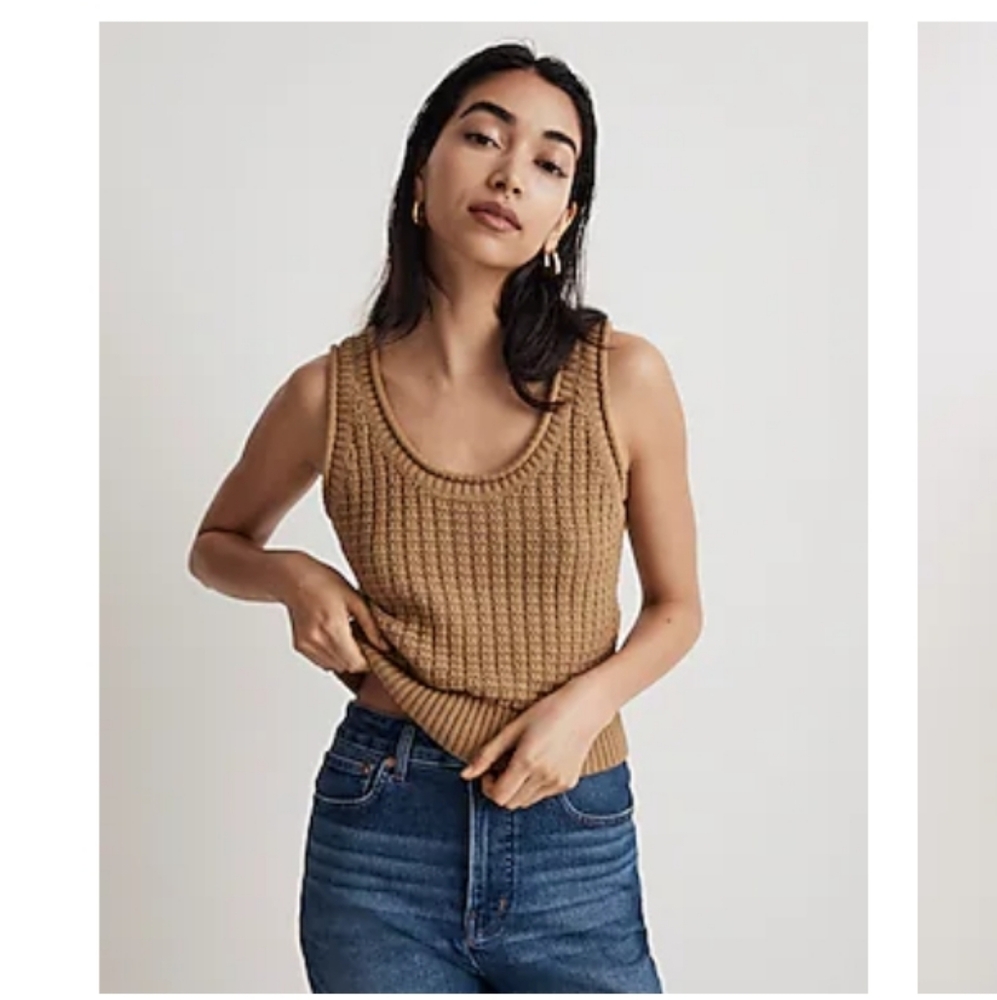Madewell Textured-Stitch Sweater Tank